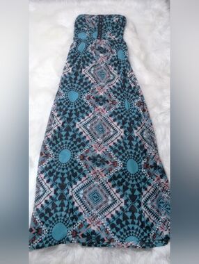 Charlotte Russe Strapless Maxi Dress Size S
